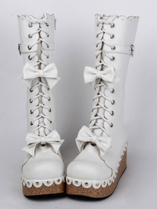 Bottes de lolita blanches