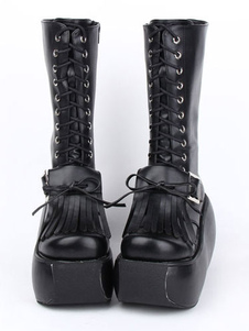 Bottes de lolita noires