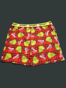 Toussaint Cosplay le short imprimé multicolore Grinch