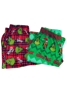 Toussaint Cosplay le Grinch imprimé Cotoon Pure caricature Pyjamas