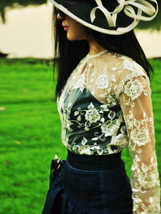 Blouse femme sexy dentelle nude creusé