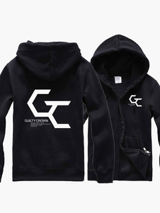 Veste de coton coupable Couronne Sweats zippé à capuche