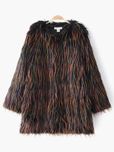 Adorable Manteau multicolore col V