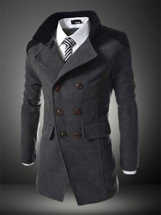 Manteau de qualité en coton avec bouton