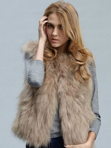 Veste féminine kaki mode col rond