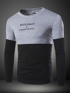 Sweat en coton imprimé lettres