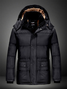 Manteau de qualité noir coton