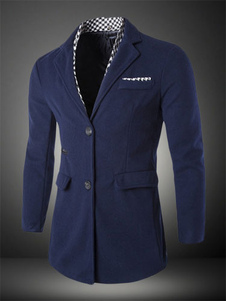 Manteau classique masculin en coton