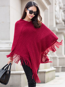 Pull-over féminin violet coupe asymétrique manches 3/4