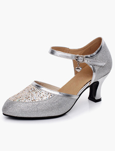 Chaussures de latine Paillette à talons épais