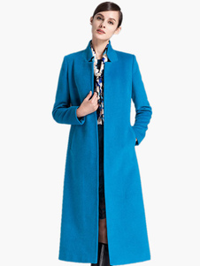 Éblouissant Manteau avec poches col montant