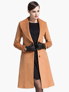 Chic Manteau femme avec bouton revers cranté