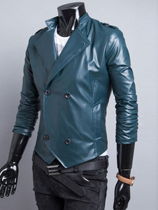 Veste homme en PU col V