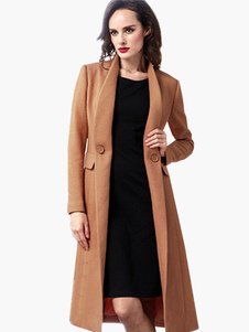 Chic Manteau femme avec bouton col V