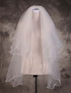 Voile à doights 3 couches en tulle classique