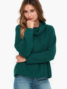 Col roulé pull acrylique