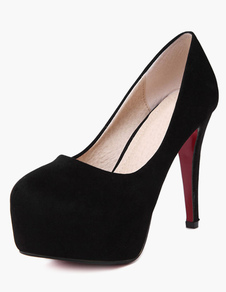 Escarpins beaux à plateforme à talons aigus talons couverts