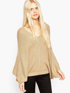 Pull femme mode kaki avec tricot