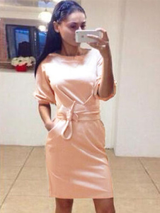 Robe de club encolure