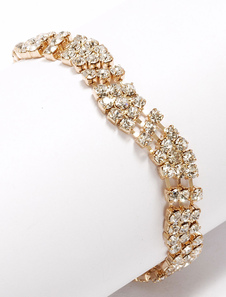 Bracelet à maillons Wave Style strass femmes