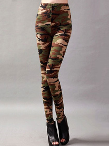 Caleçon femmes style urbain en spandex camouflage