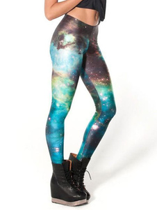 Caleçon féminin casualvert imprimé galaxie