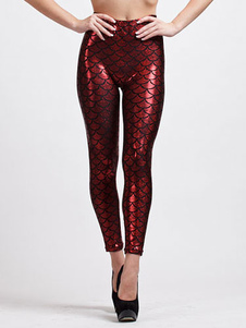 Caleçon féminin sexy en spandex vert impression