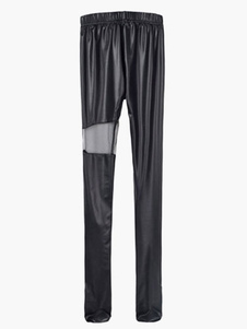 Caleçon de qualité femme noir casual PU