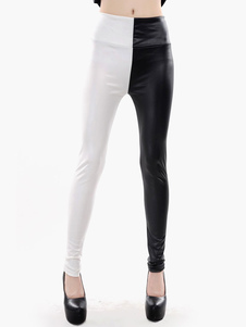 Caleçon de qualité femme rouge casual en spandex bicolore