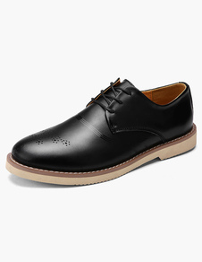 Chaussures de qualité homme en peau de vache avec lacets