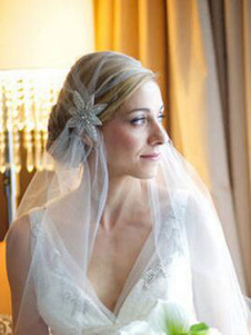 Voile voile de valse 1 couche en tulle strass