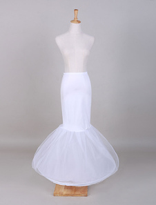 Jupon de mariage blanc 2 couches en tulle
