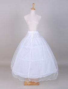 Jupon de mariage blanc 2 couches en tulle
