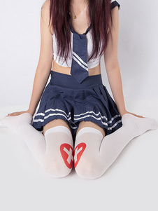 Mi-bas infirmière Cosplay bas des femmes