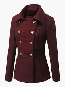 Manteau avec bouton col à revers