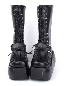 Bottes de lolita noires
