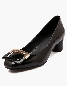 Escarpins à talons épais mocassin