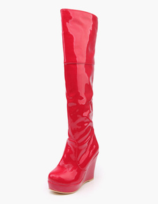 Bottes à talons compensés