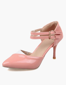 Escarpins à talons aigus fait main avec boucle