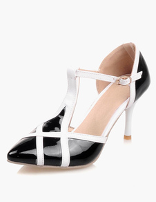 Escarpins à talons aigus fait main avec boucle