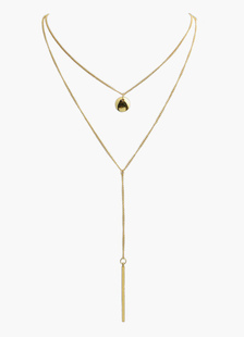 Collier métallique style urbain fermoir homard