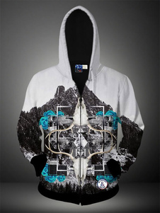 Sweat multicolore impression 3D en coton