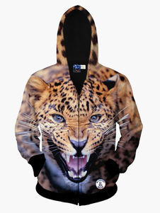 Sweat modeste multicolore impression 3D en coton