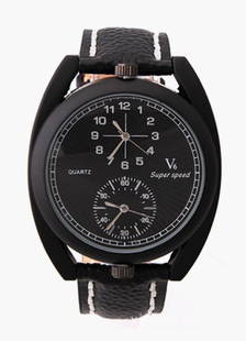 Montre homme rond avec fuseaux horaires