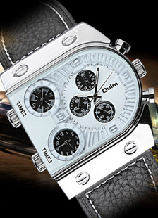 Montre homme originale avec fuseaux horaires