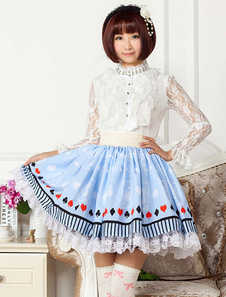 Robe lolita bleu claire avec dentelle