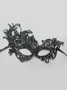 Masque synthétique noir des femmes pour Mardi Gras
