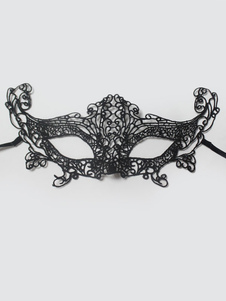 Dentelle noire masque synthétique pour les femmes