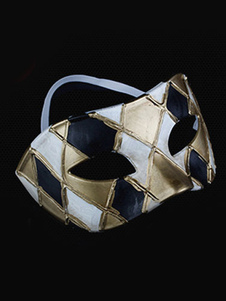 Or treillis modèle masque synthétique pour hommes pour Mardi Gras