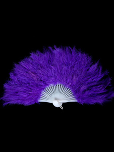 Fan de plume violet pour les femmes